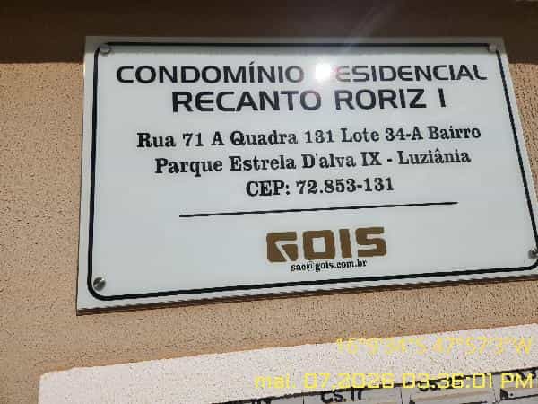 Foto COND RES RECANTO RORIZ I