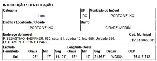 PORTO VELHO - CIDADE JARDIM