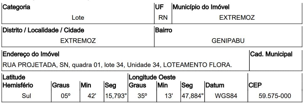 LOTEAMENTO FLORA